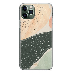 Telefoonhoesje Store iPhone 11 Pro siliconen hoesje - Abstract peach