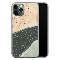 Telefoonhoesje Store iPhone 11 Pro siliconen hoesje - Abstract peach