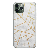 Telefoonhoesje Store iPhone 11 Pro siliconen hoesje - Geometrisch marmer