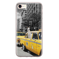 ELLECHIQ iPhone 8/7 siliconen hoesje - Lama in taxi