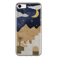 Leuke Telefoonhoesjes iPhone 8/7 siliconen hoesje - Woestijn