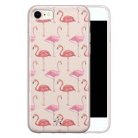 Telefoonhoesje Store iPhone 8/7 siliconen hoesje - Flamingo