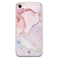 Casimoda iPhone 8/7 siliconen hoesje - Marmer paars