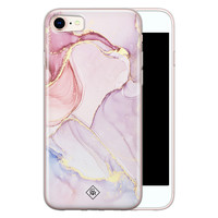 Casimoda iPhone 8/7 siliconen hoesje - Marmer paars