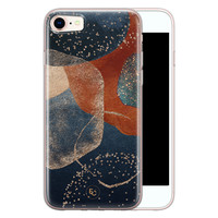 ELLECHIQ iPhone 8/7 siliconen hoesje - Abstract Terracotta