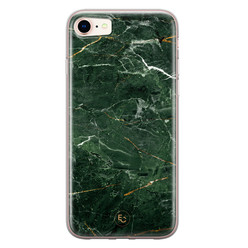 ELLECHIQ iPhone 8/7 siliconen hoesje - Marble jade green