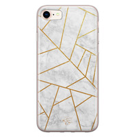 Telefoonhoesje Store iPhone 8/7 siliconen hoesje - Geometrisch marmer