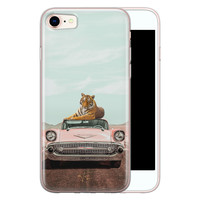 ELLECHIQ iPhone SE 2020 siliconen hoesje - Chill tijger
