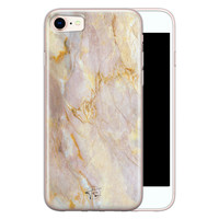 ELLECHIQ iPhone SE 2020 siliconen hoesje - Stay Golden Marble