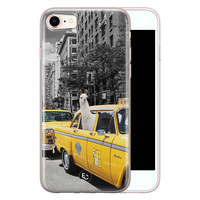 ELLECHIQ iPhone SE 2020 siliconen hoesje - Lama in taxi