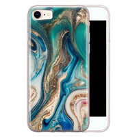 Telefoonhoesje Store iPhone SE 2020 siliconen hoesje - Magic marble