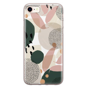 Leuke Telefoonhoesjes iPhone SE 2020 siliconen hoesje - Abstract