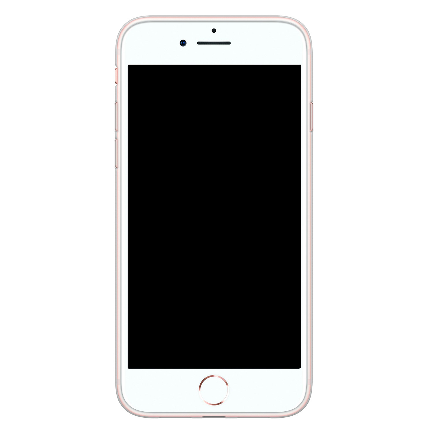 Leuke Telefoonhoesjes iPhone SE 2020 siliconen hoesje - Abstract face line