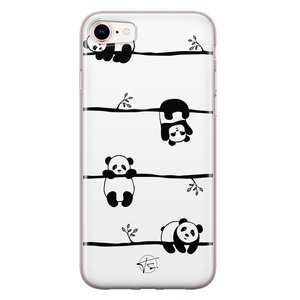 Telefoonhoesje Store iPhone SE 2020 siliconen hoesje - Panda