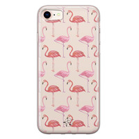 Telefoonhoesje Store iPhone SE 2020 siliconen hoesje - Flamingo
