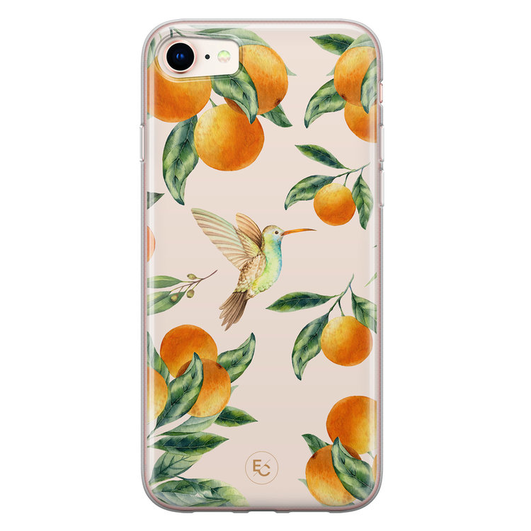 ELLECHIQ iPhone SE 2020 siliconen hoesje - Tropical Lemonade