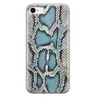 ELLECHIQ iPhone SE 2020 siliconen hoesje - Baby Snake blue