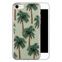 Telefoonhoesje Store iPhone SE 2020 siliconen hoesje - Palmbomen