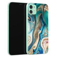 Telefoonhoesje Store iPhone 11 siliconen hoesje - Magic marble