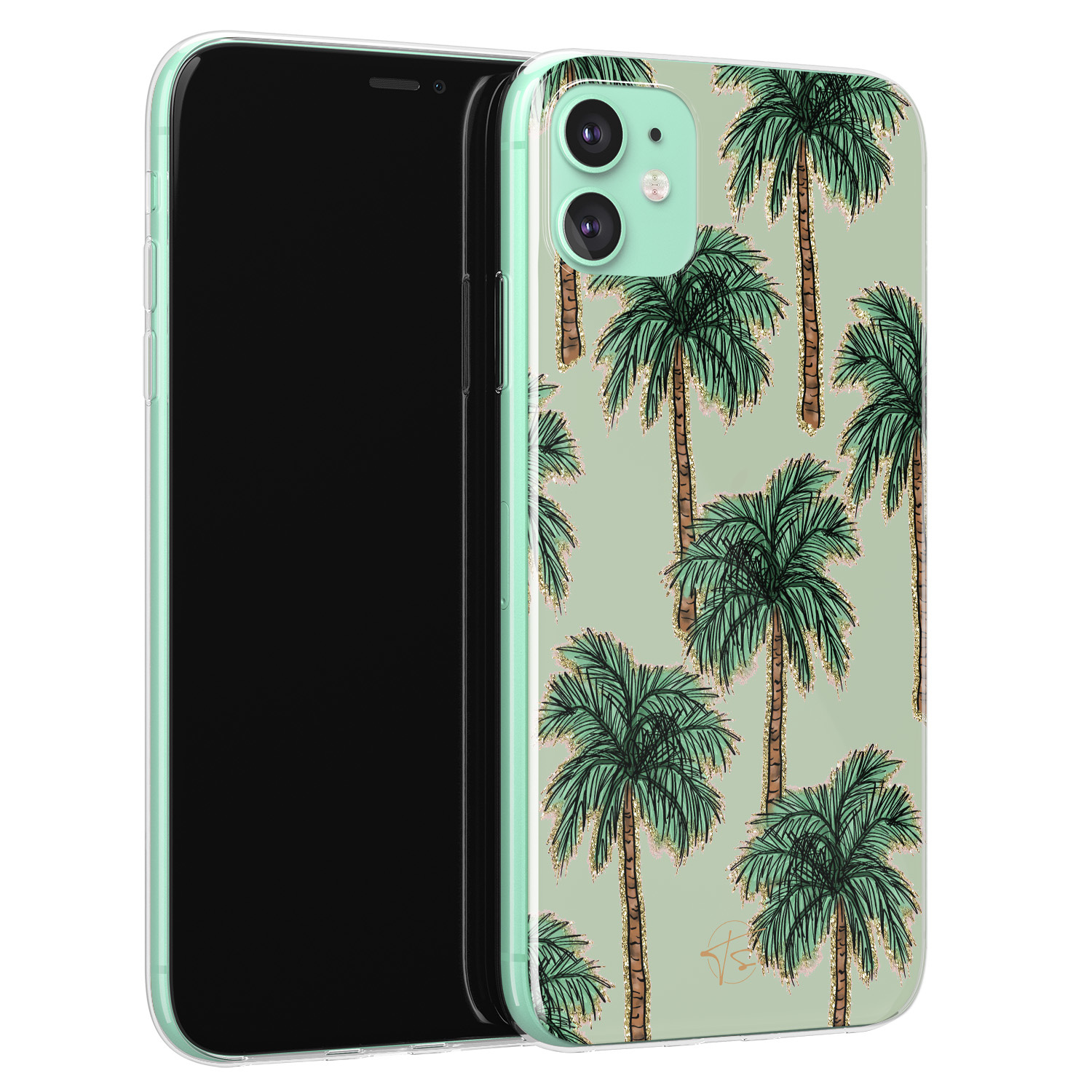 Telefoonhoesje Store iPhone 11 siliconen hoesje - Palmbomen