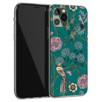 Telefoonhoesje Store iPhone 11 Pro siliconen hoesje - Bloomy birds