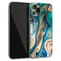 Telefoonhoesje Store iPhone 11 Pro siliconen hoesje - Magic marble