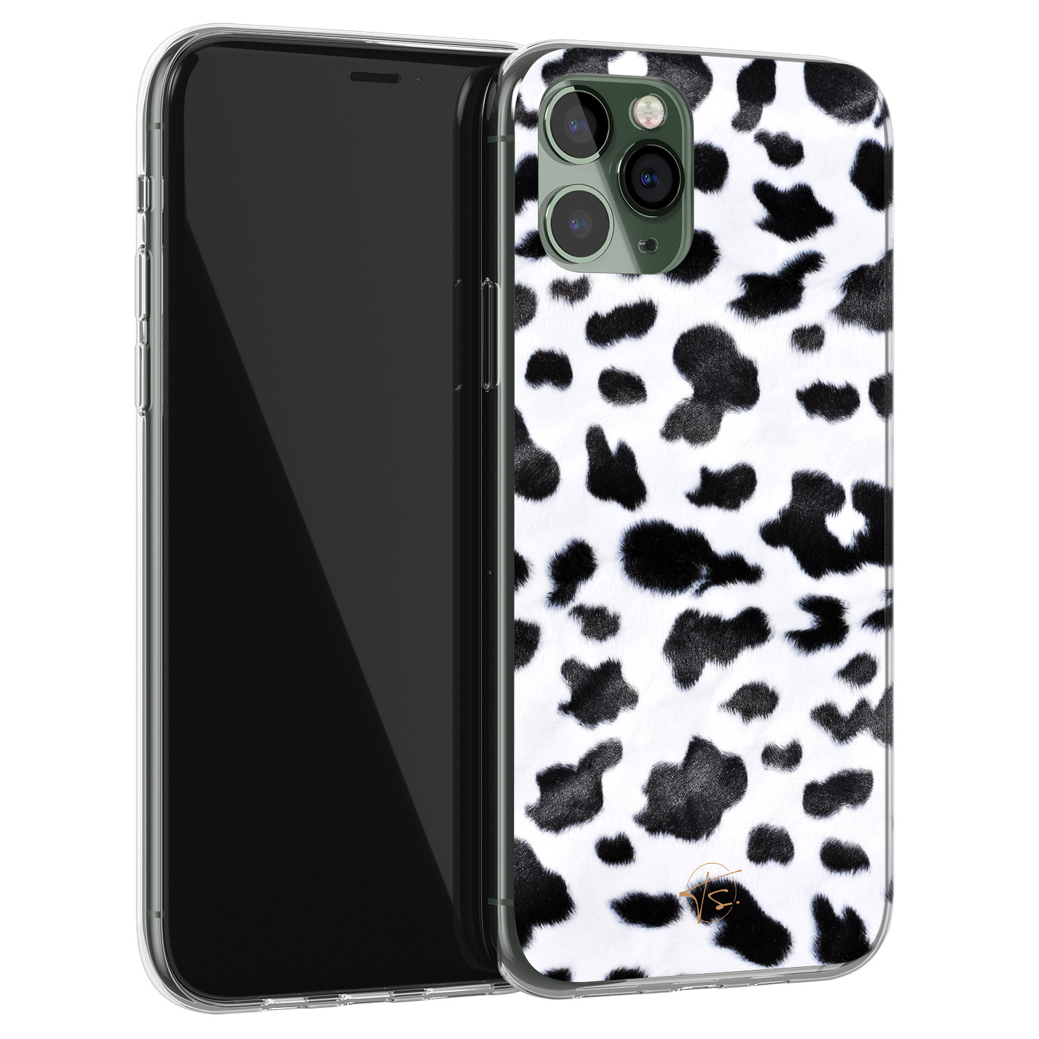 Telefoonhoesje Store iPhone 11 Pro siliconen hoesje - Koeienprint