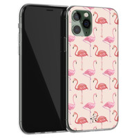 Telefoonhoesje Store iPhone 11 Pro siliconen hoesje - Flamingo
