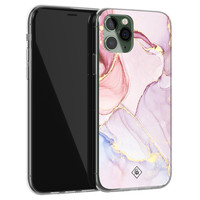 Casimoda iPhone 11 Pro siliconen hoesje - Marmer paars