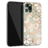ELLECHIQ iPhone 11 Pro siliconen hoesje - Pastel Kubus