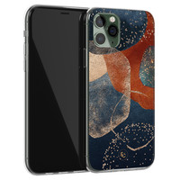 ELLECHIQ iPhone 11 Pro siliconen hoesje - Abstract Terracotta