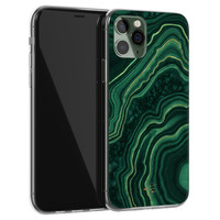 Telefoonhoesje Store iPhone 11 Pro siliconen hoesje - Agate groen