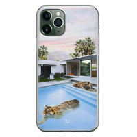 ELLECHIQ iPhone 11 Pro Max siliconen hoesje - Tiger pool