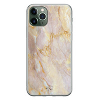 ELLECHIQ iPhone 11 Pro Max siliconen hoesje - Stay Golden Marble