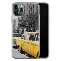 ELLECHIQ iPhone 11 Pro Max siliconen hoesje - Lama in taxi