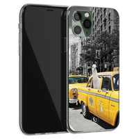 ELLECHIQ iPhone 11 Pro Max siliconen hoesje - Lama in taxi
