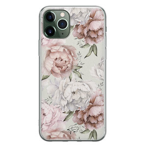 Telefoonhoesje Store iPhone 11 Pro Max siliconen hoesje - Classy flowers