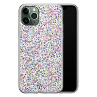 Telefoonhoesje Store iPhone 11 Pro Max siliconen hoesje - Purple Garden