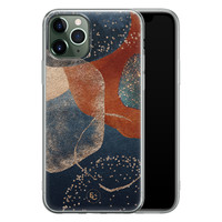 ELLECHIQ iPhone 11 Pro Max siliconen hoesje - Abstract Terracotta