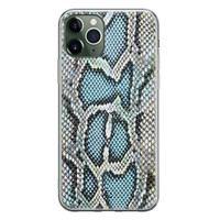 ELLECHIQ iPhone 11 Pro Max siliconen hoesje - Baby Snake blue