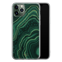 Telefoonhoesje Store iPhone 11 Pro Max siliconen hoesje - Agate groen