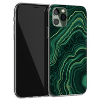 Telefoonhoesje Store iPhone 11 Pro Max siliconen hoesje - Agate groen