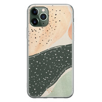 Telefoonhoesje Store iPhone 11 Pro Max siliconen hoesje - Abstract peach