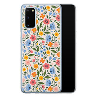 Telefoonhoesje Store Samsung Galaxy S20 siliconen hoesje - Romantische bloemen