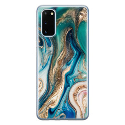 Telefoonhoesje Store Samsung Galaxy S20 siliconen hoesje - Magic marble