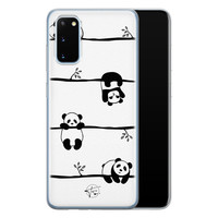 Telefoonhoesje Store Samsung Galaxy S20 siliconen hoesje - Panda