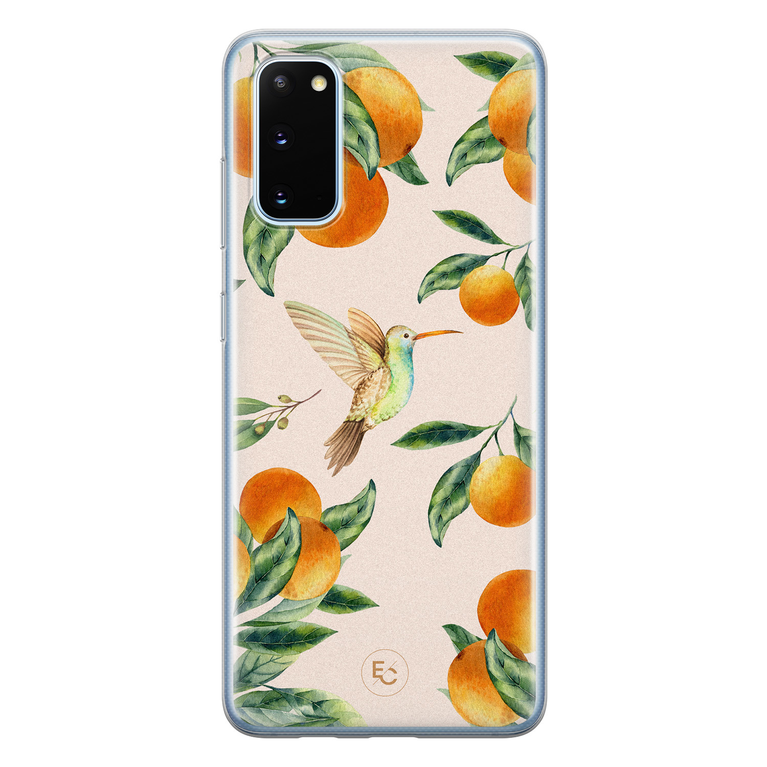 ELLECHIQ Samsung Galaxy S20 siliconen hoesje - Tropical Lemonade