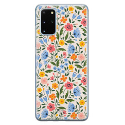 Telefoonhoesje Store Samsung Galaxy S20 Plus siliconen hoesje - Romantische bloemen