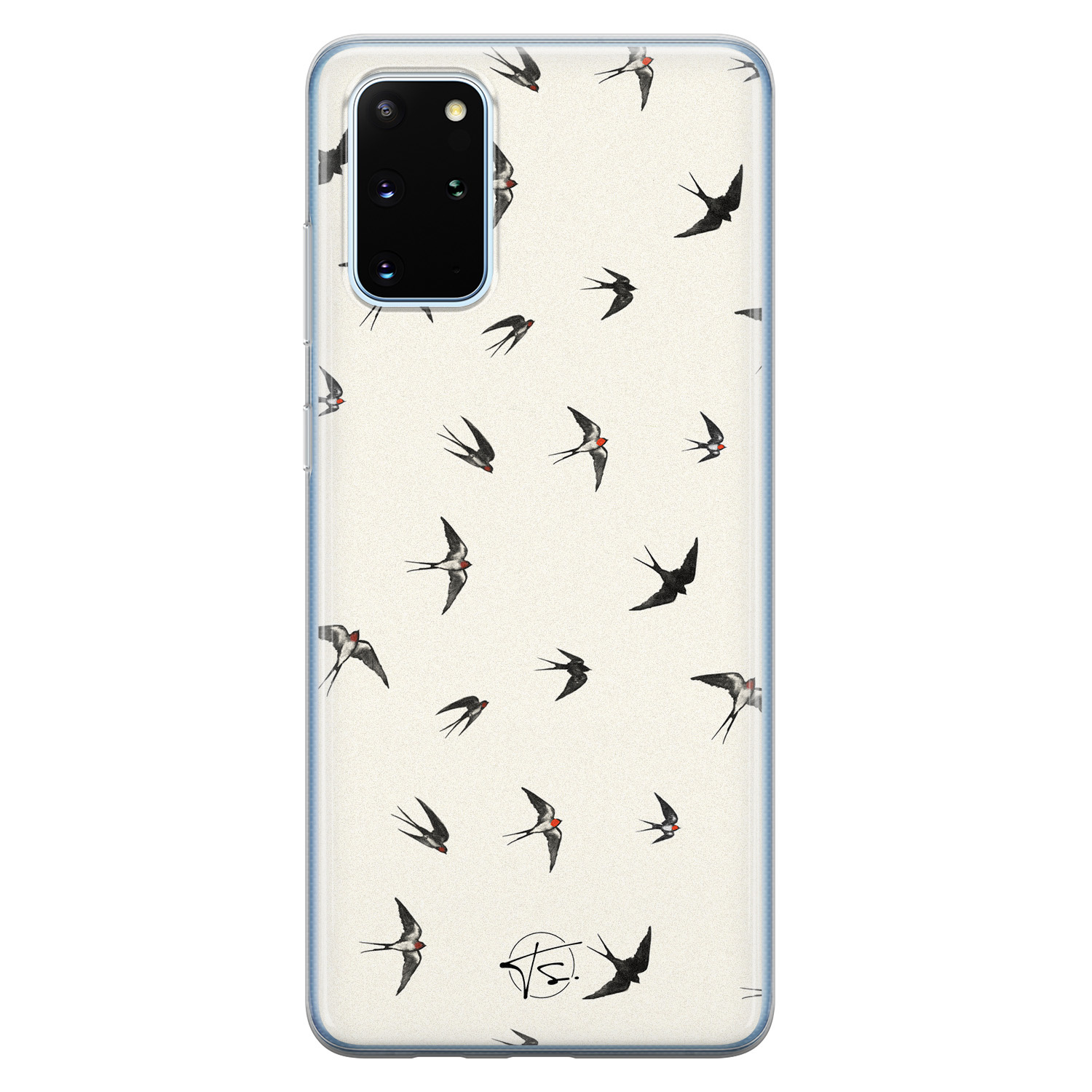 Telefoonhoesje Store Samsung Galaxy S20 Plus siliconen hoesje - Freedom birds