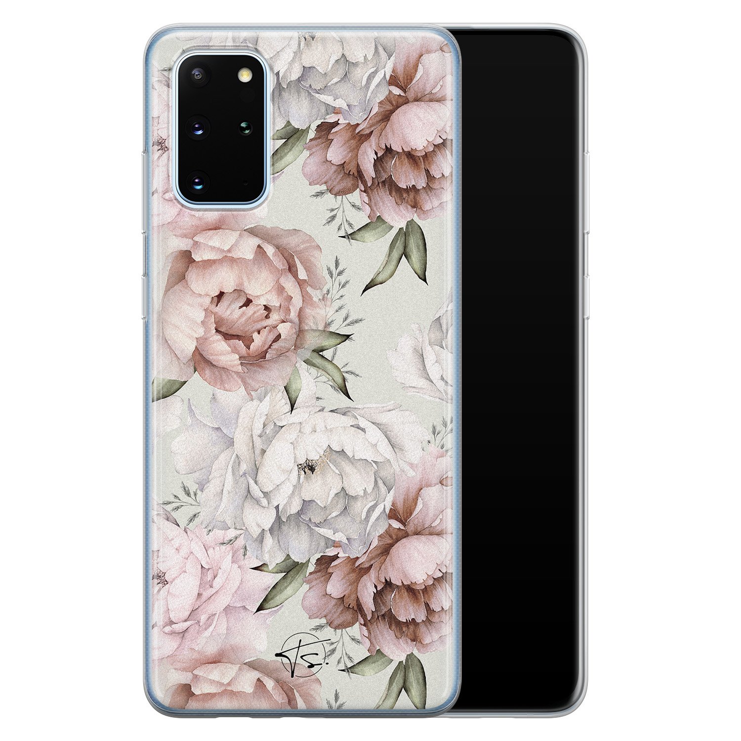 Telefoonhoesje Store Samsung Galaxy S20 Plus siliconen hoesje - Classy flowers